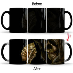 Skull Color Changing Ceramic Coffee Mug