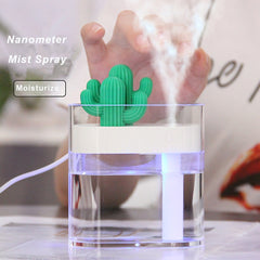 Clear Cactus Ultrasonic Humidifier and Aroma Diffusor 160ML