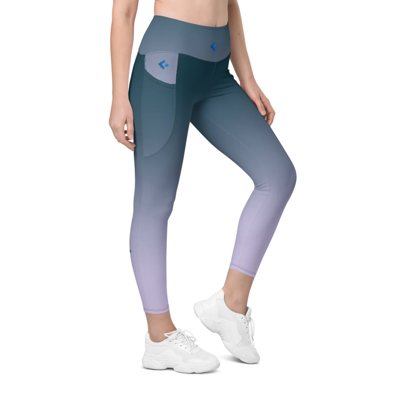 Festivano Purple Gradient Leggings with Pockets