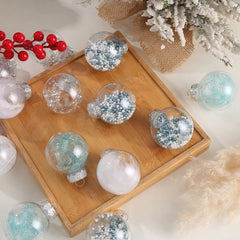 Transparent Christmas Ball Set for Tree Decorations