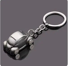 Car Gear Head Keychain with Turbo, Brake Disc, and Shock Absorber Pendants