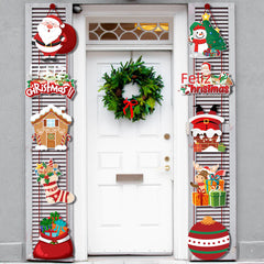 Merry Christmas Door Banner for Home Decoration