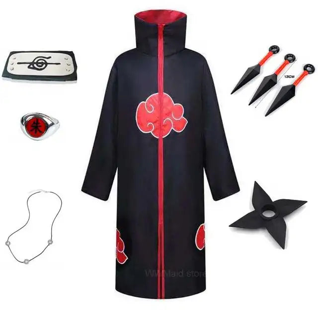 Child Adult Akatsuki Cloak Cosplay Costume | Naruto